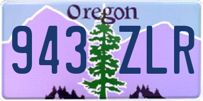 OR license plate 943ZLR