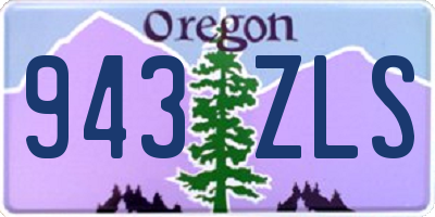 OR license plate 943ZLS