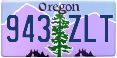 OR license plate 943ZLT