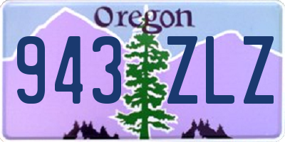 OR license plate 943ZLZ