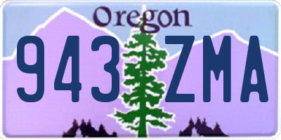 OR license plate 943ZMA