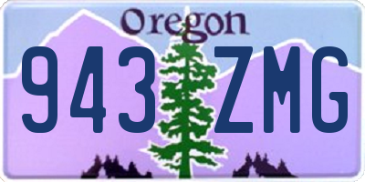 OR license plate 943ZMG