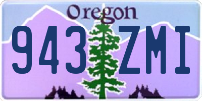OR license plate 943ZMI