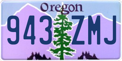 OR license plate 943ZMJ