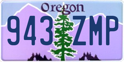 OR license plate 943ZMP