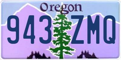 OR license plate 943ZMQ