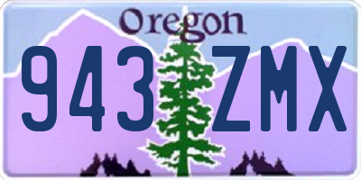 OR license plate 943ZMX
