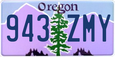 OR license plate 943ZMY