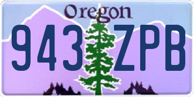 OR license plate 943ZPB