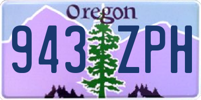 OR license plate 943ZPH