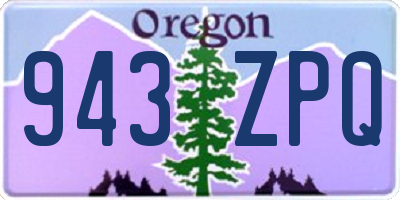 OR license plate 943ZPQ