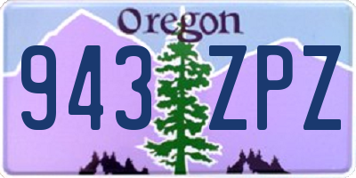 OR license plate 943ZPZ