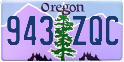 OR license plate 943ZQC