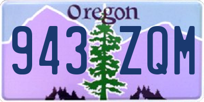OR license plate 943ZQM