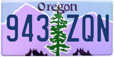 OR license plate 943ZQN