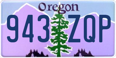 OR license plate 943ZQP