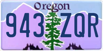 OR license plate 943ZQR