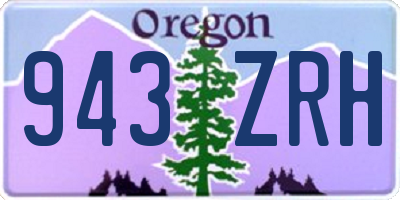 OR license plate 943ZRH