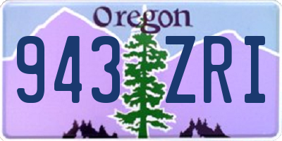 OR license plate 943ZRI