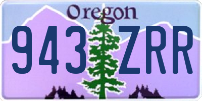 OR license plate 943ZRR