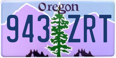 OR license plate 943ZRT