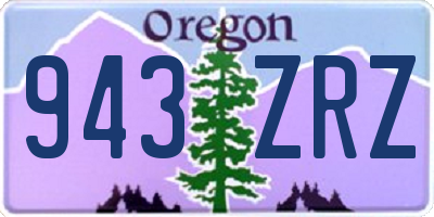 OR license plate 943ZRZ