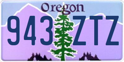 OR license plate 943ZTZ