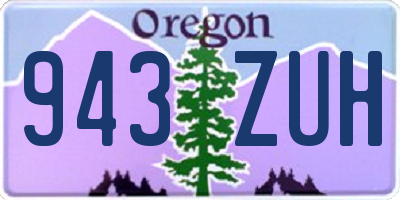OR license plate 943ZUH