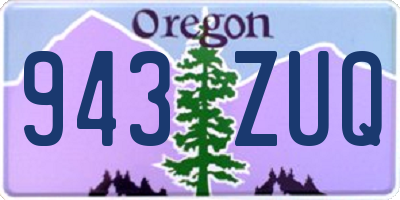OR license plate 943ZUQ