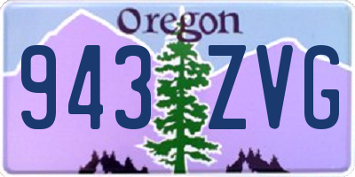 OR license plate 943ZVG