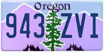 OR license plate 943ZVI