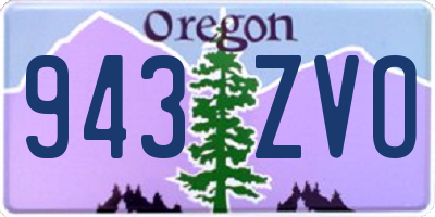 OR license plate 943ZVO