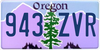 OR license plate 943ZVR