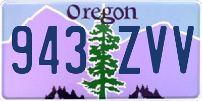 OR license plate 943ZVV