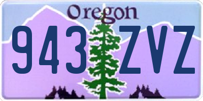 OR license plate 943ZVZ