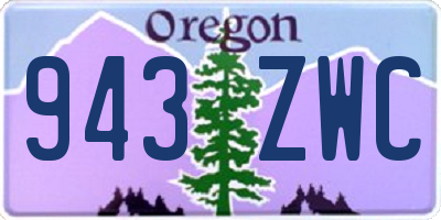 OR license plate 943ZWC