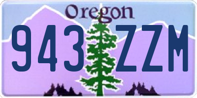 OR license plate 943ZZM