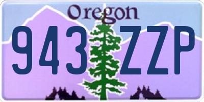 OR license plate 943ZZP