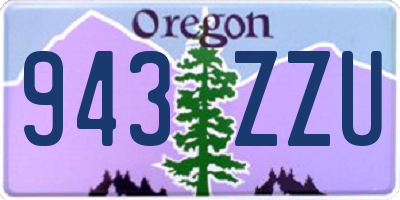 OR license plate 943ZZU