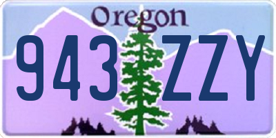 OR license plate 943ZZY