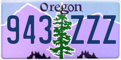 OR license plate 943ZZZ