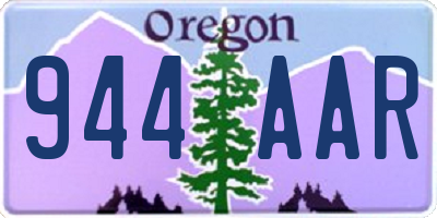 OR license plate 944AAR