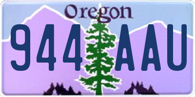 OR license plate 944AAU