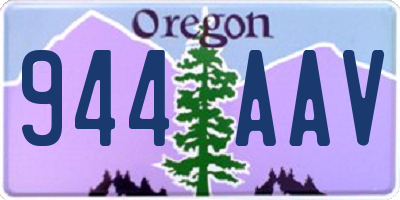 OR license plate 944AAV