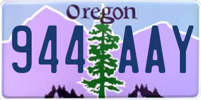OR license plate 944AAY