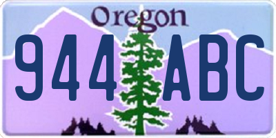 OR license plate 944ABC