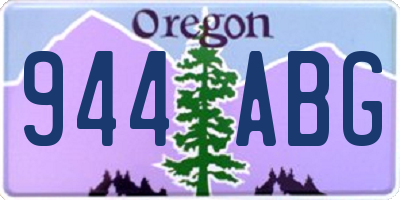 OR license plate 944ABG