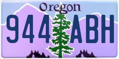 OR license plate 944ABH