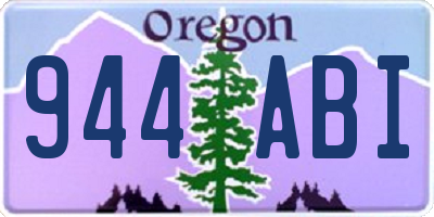 OR license plate 944ABI
