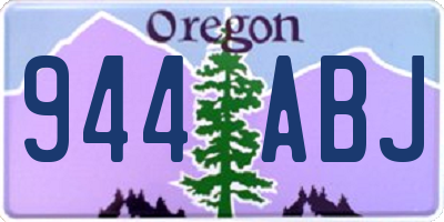 OR license plate 944ABJ